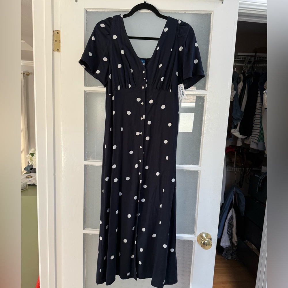Polka Dot Midi Dress